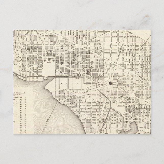 Washington Postkarte (Vorderseite)