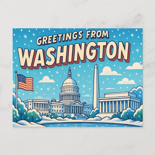 WASHINGTON Postkarte (Vorderseite)