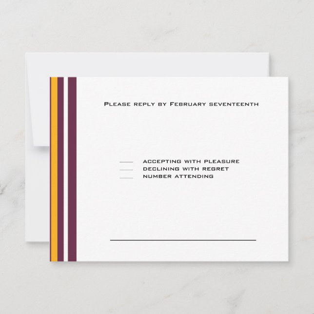 Washington Redskins Football Bar Mitzvah Party RSVP Karte (Vorderseite)