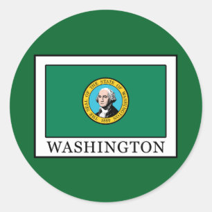 Washington Runder Aufkleber
