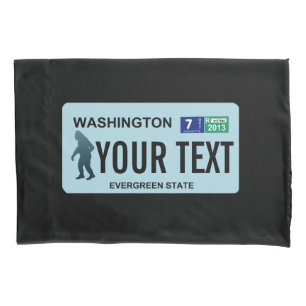 Washington Sasquatch License Plate Kissenbezug