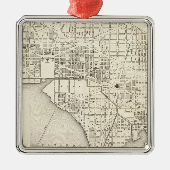 Washington Silbernes Ornament (Vorne)