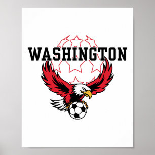 Washington Soccer Fan Support Stadion Zeigen Sie I Poster