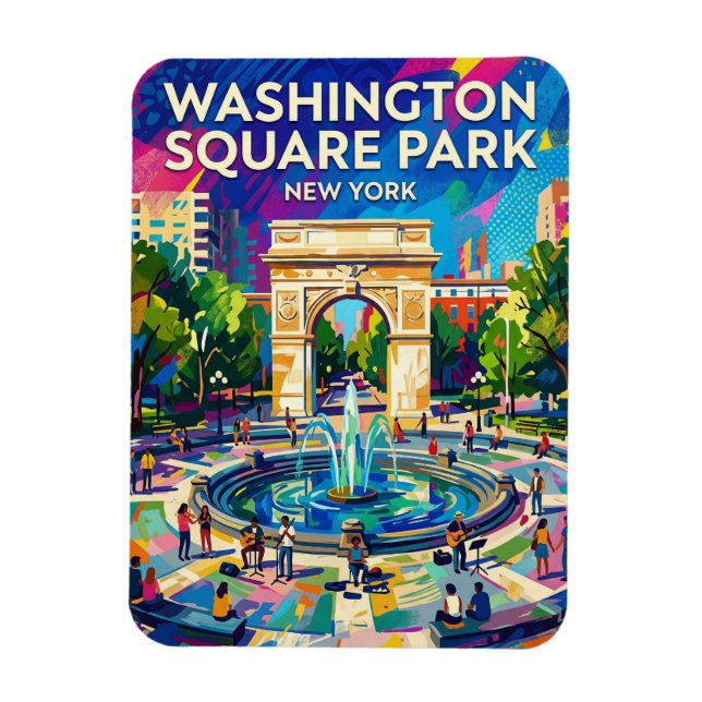 Washington Square Park USA wird zu Magnet (Vertikal)