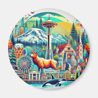 Washington Staat Adventure Magnet