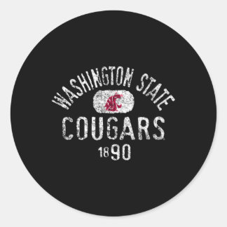 Washington Staat Cougars 1890 Runder Aufkleber