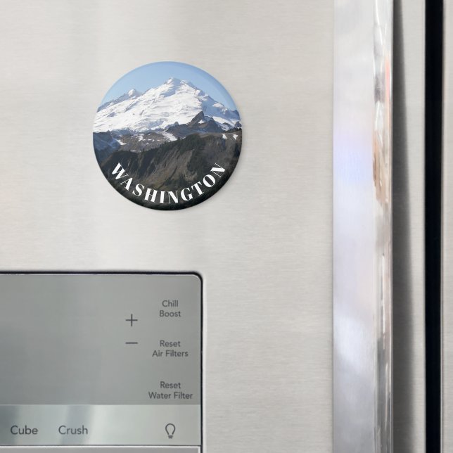 Washington Staat Mount Baker Foto Magnet (In Situ (Kühlschrank))