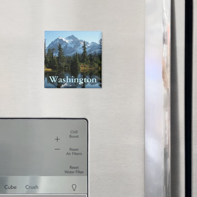 Washington Staat Mount Shuksan Landscape Magnet (In Situ (Kühlschrank))