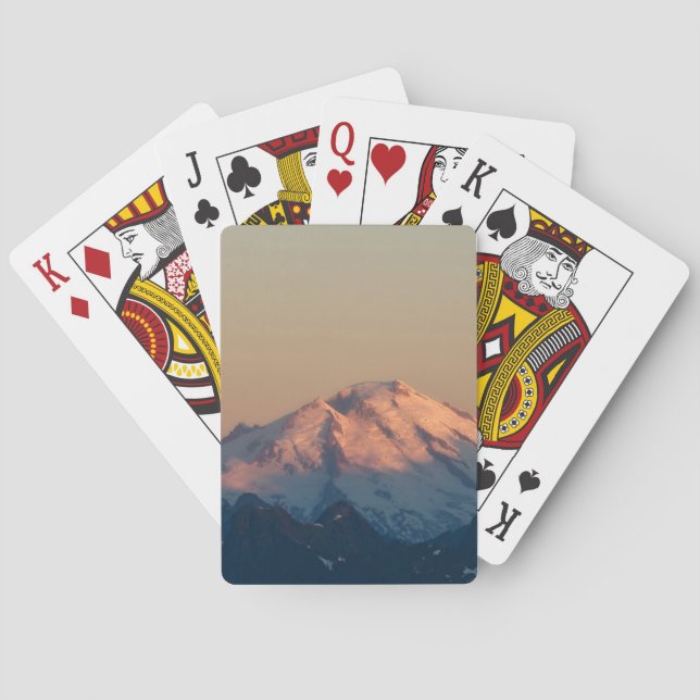 Washington Staat, North Cascades. Mount-Baker Spielkarten (Rückseite)