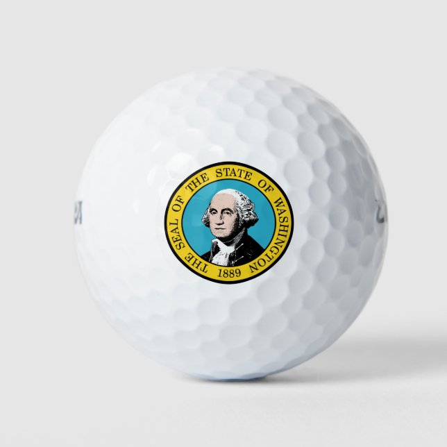 Washington Staat Siegel - Golfball (Vorderseite)