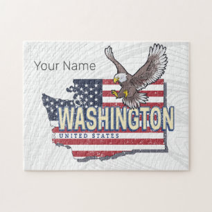 Washington Staat United Staaten Map USA Souvenir