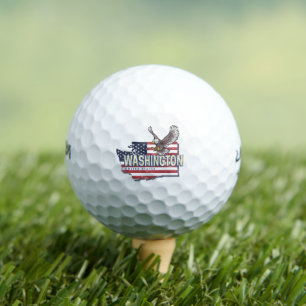 Washington Staat United Staaten Map USA Souvenir Golfball