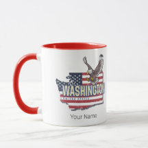 Washington Staat United Staaten Map USA Souvenir