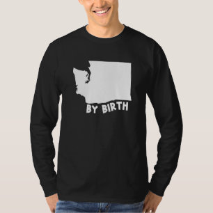 Washington Staat US Zuhause Map by Birth T-Shirt