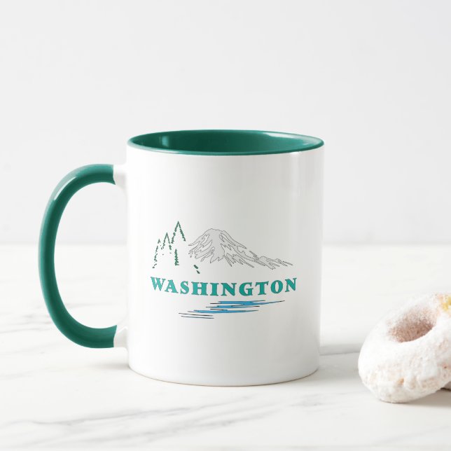 Washington Staat USA Tasse (Mit Donut)