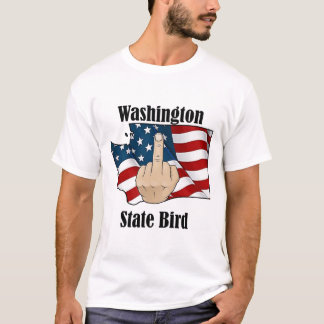 Washington Staat Vogel T - Shirt Mittelfinger