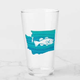 Washington Staat Wave Fishing Glas