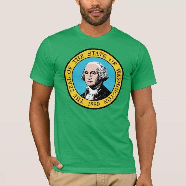 Washington-Staats-Flagge T-Shirt (Vorderseite)