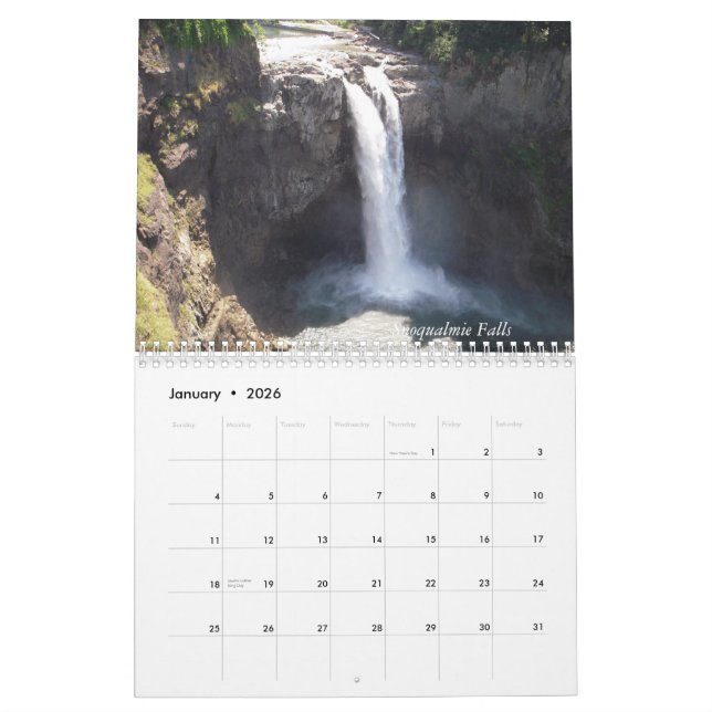 Washington-Staats-Kalender Kalender (Jan 2026)