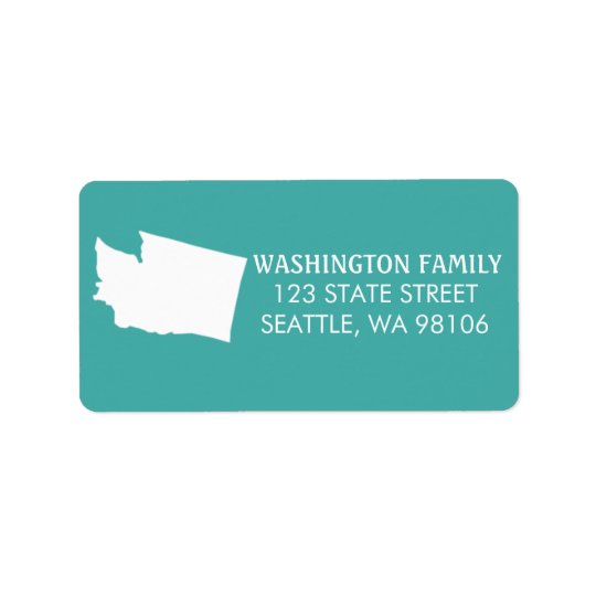 Washington-Staats-Rücksendeadressen-Aufkleber - Adressaufkleber