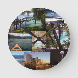 Washington-Staats-Wand-Uhr Runde Wanduhr