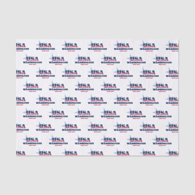 Washington Staatsstolz Tissue Paper Seidenpapier (Vorderseite)