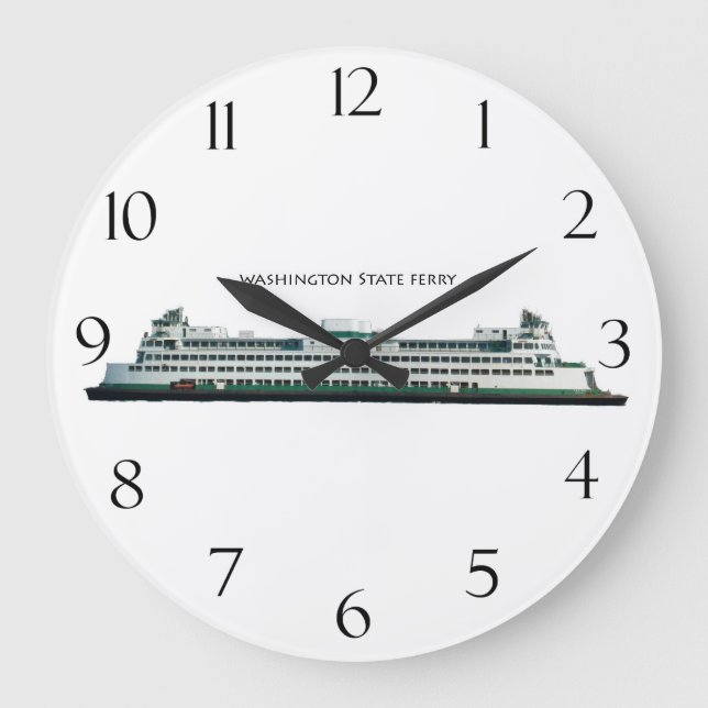 Washington State Ferry Große Wanduhr (Vorderseite)