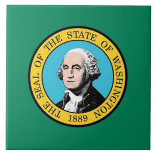 Washington State Flag Tile Fliese