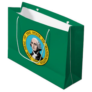 Washington State Flagge Große Geschenktüte