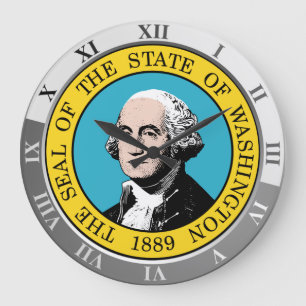 Washington State Große Wanduhr