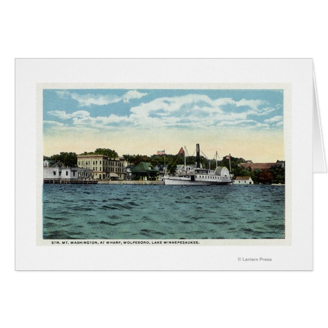 Washington Steamer bei Wolfeboro Wharf (Vorderseite (Horizontal))