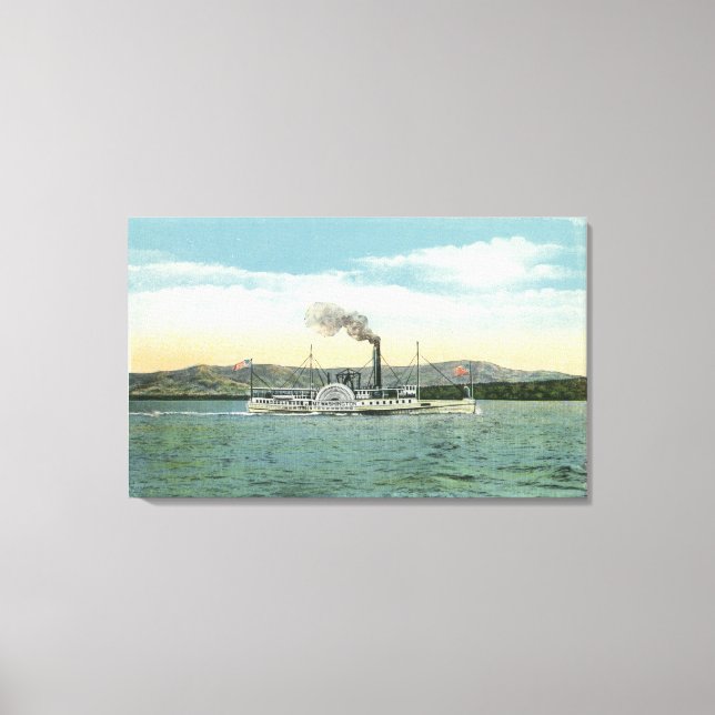 Washington Steamer, Ossipee Range View Leinwanddruck (Vorderseite)