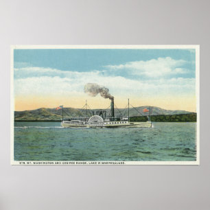 Washington Steamer, Ossipee Range View Poster