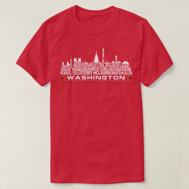 Washington Team 23 Player Roster Washington DC Sk T-Shirt (Design vorne)