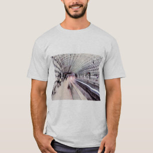 Washington U-Bahn Wasserfarbenmalerei T-Shirt