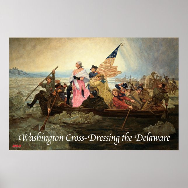 Washington über das Delaware-Poster reden Poster (Vorne)