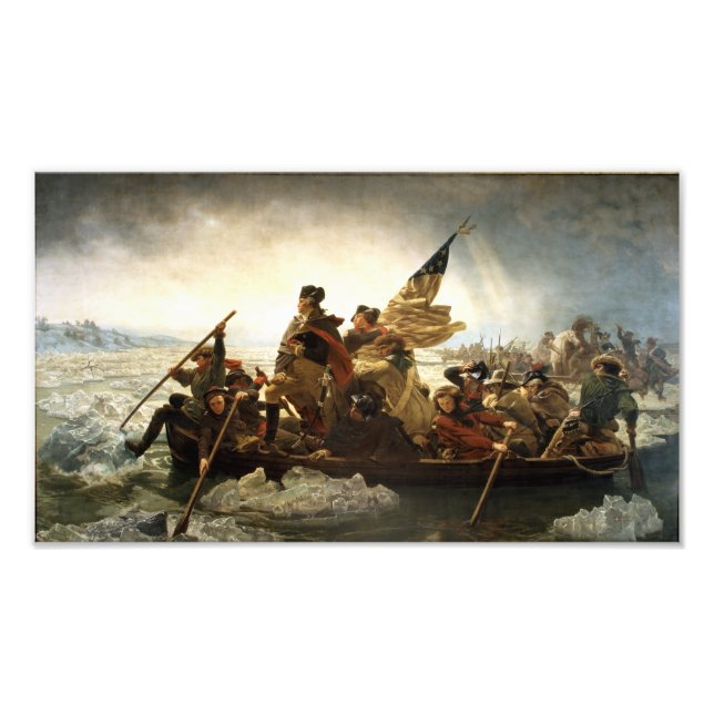 Washington überquert das Delaware Fotodruck (Vorne)