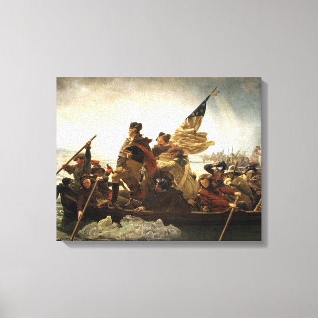 Washington überquert das Delaware Leinwanddruck (Vorderseite)