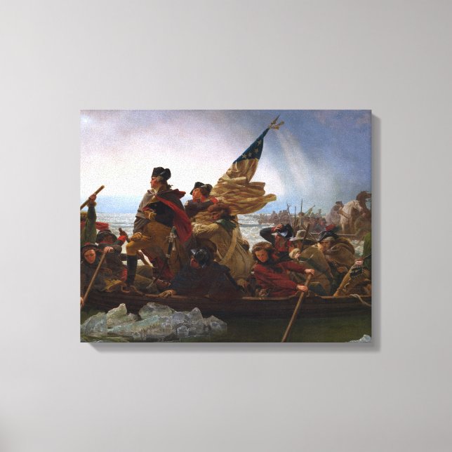 Washington überquert das Delaware Leinwanddruck (Vorderseite)