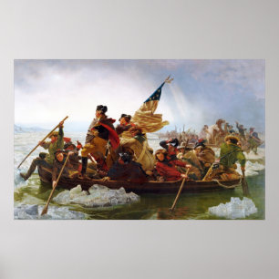 Washington überquert das Delaware-Poster Poster