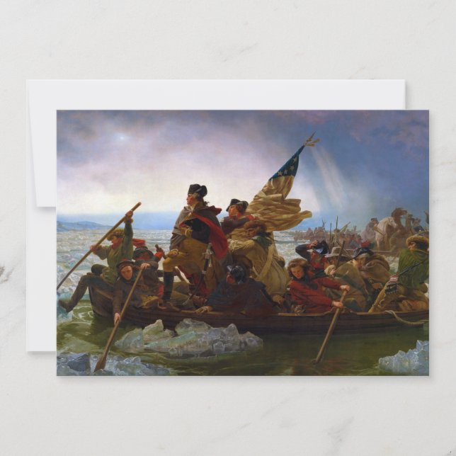 Washington überquert Delaware durch Emanuel Leutze (Vorderseite)