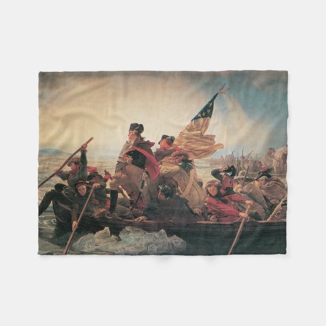 Washington überquert Delaware durch Emanuel Leutze Fleecedecke (Vorderseite (Horizontal))