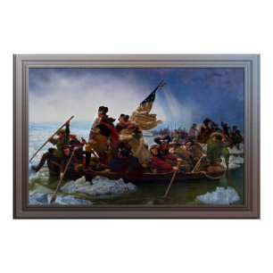 Washington überquert Delaware durch Emanuel Leutze Poster
