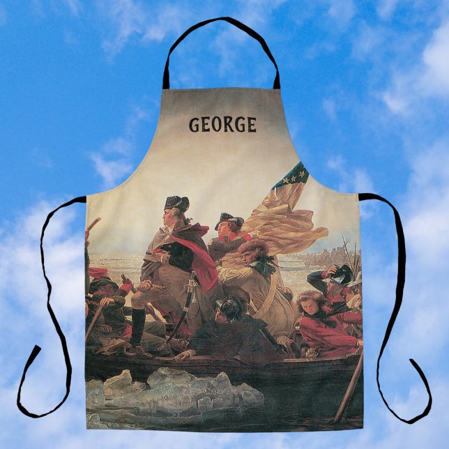 Washington überquert Delaware durch Emanuel Leutze Schürze (Von Creator hochgeladen)