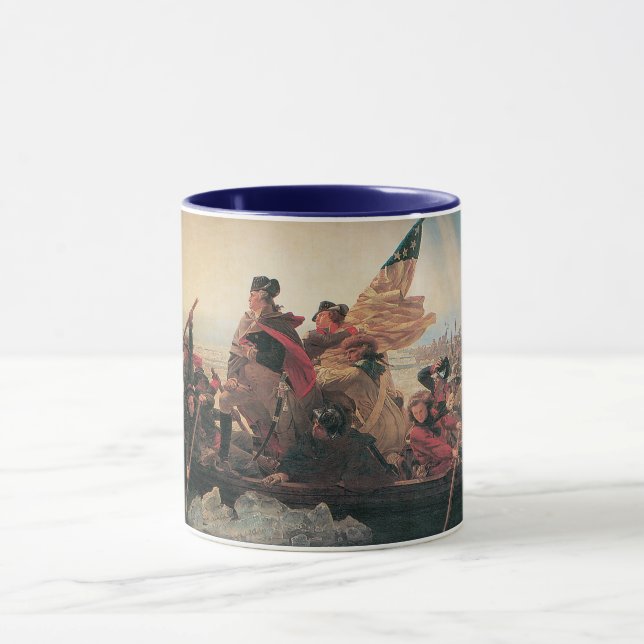 Washington überquert Delaware durch Emanuel Leutze Tasse (Zentrum)