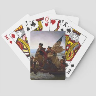 Washington überquert die Delaware-Kunst Spielkarten