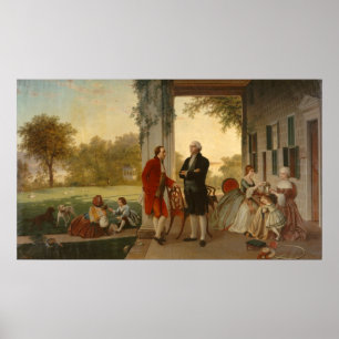 Washington und Lafayette Poster