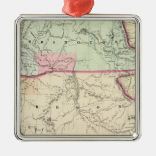 Washington und Oregon Ornament Aus Metall