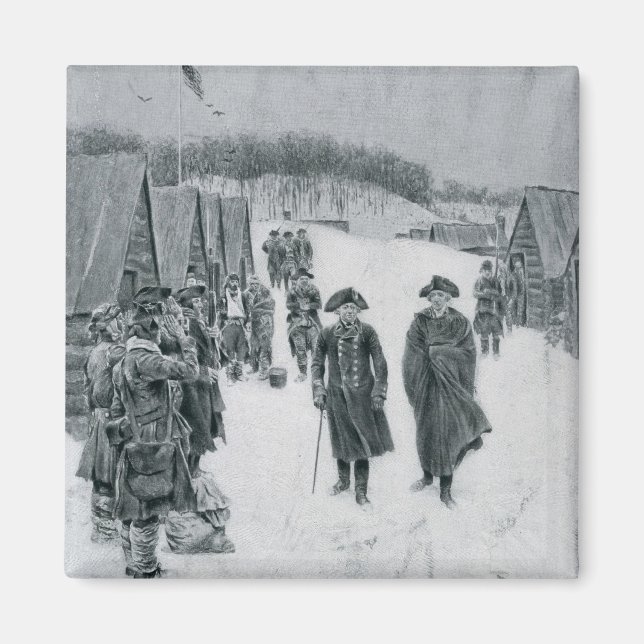 Washington und Steuben bei Valley Forge Magnet (Vorne)