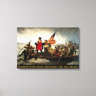 Washington verkleidet sich auf dem Delaware Leinwanddruck